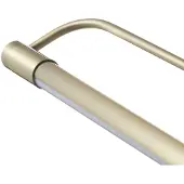 FABAS LUCE Applique LED Rapallo, ottone, IP44, 40 cm