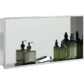 vidaXL Piatto doccia argento spazzolato 62x32x9 cm acciaio inox