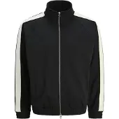 Jack & Jones Felpa Girocollo Con Zip A Righe