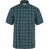 Fjällräven Övik Lite Shirt S/S Camicia Uomo (S, blu)