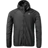 Schöffel Jacket Style Wutach Giacca a vento Uomo (58, nero/grigio)
