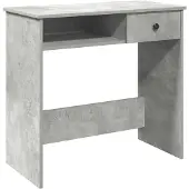 vidaXL Scrivania grigio cemento 80x40x75 cm materiale a base di legno