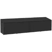 vidaXL Cuscino da giardino nero 220x50x58 cm in polirattan