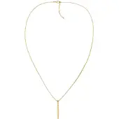 Tommy Hilfiger Collana Placcata Oro Pendente Linear 2780951 — Collana