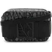 Armani Exchange Borsa a tracolla grigio / nero