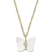 Fossil Radiant Wings Collana Oro Jf04424710 — Collana