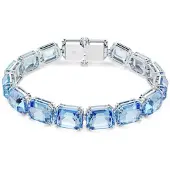 Swarovski Braccialetto 'Millenia' blu chiaro / argento