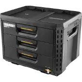 Toughbuilt StackTech TB-B1-D-70-3 Cassetta porta attrezzi XL con 3 cassetti 53 x 40 x 39 cm + 22x parete divisoria