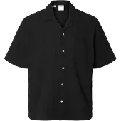Selected Camicia A Maniche Corte Uomini Nero S