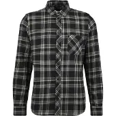 Heber Peak CeltisHe. Flannel Shirt Camicia Uomo (M, grigio/nero)