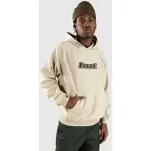HUF Felpa Cappuccio Uomo Logo Applique Hooded Fleece Putty