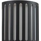 LINDBY applique da esterno Lurinda, a 2 luci, nero, Ø10cm