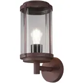 TRIO Lighting Applique da esterno TANARO, color ruggine, altezza 33 cm, metallo IP44