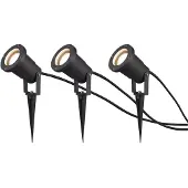 TRIO Lighting Proiettore da esterni Ubangi con picchetto set 3x