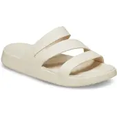 Crocs Women's Getaway Strappy Sandali Donna (W10, beige)