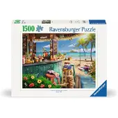 Ravensburger Puzzle Beach Bar Breezes 12000743 1500 Pezzi
