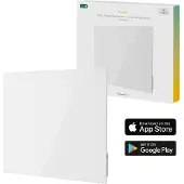 Hombli Riscaldatore intelligente a pannelli infrarossi - 400W Vetro bianco