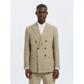 Selected Giacca A Doppio Petto Uomini Beige 54