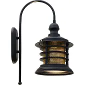 ROYALTECH Applique Nostalji, nera, altezza 48 cm, metallo, E27