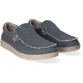 HeyDude Mikka Braided Sneaker Uomo (47, nero)