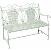 Garden Pleasure 950486 Lascar Gartenbank weiß