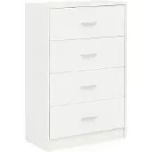KADIMA DESIGN Credenza lucida, 4 cassetti, moderna, senza tempo, versatile. 60x30x90 cm |