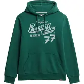 Superdry Felpa Con Cappuccio Leather&boot Co Script