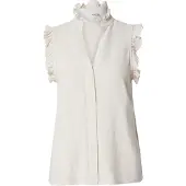 Selected Top Con Ruches Donne Beige 38