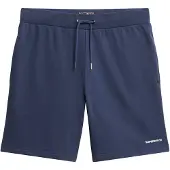 Superdry per uomo. M7110481A Pantaloncini Plain Blu Marino (M), Casual, Poliestere, Navy