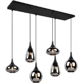 TRIO Lampadario LUMINA nero 317000632