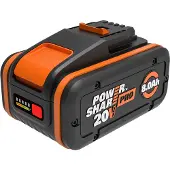 WORX Batteria , 20 V, 8 Ah Wa3648 agli ioni di litio