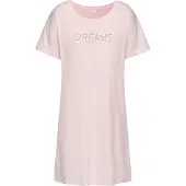 s.Oliver Camicia da notte rosa / rosa chiaro / nero