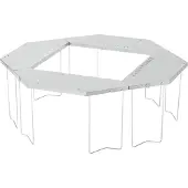 Snow Peak Jikaro Fire Ring Table Tavolo da campeggio metallic