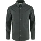 Fjällräven Abisko Trail Shirt L/S Camicia Uomo (S, grigio)