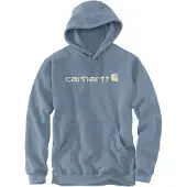 Carhartt Signature Logo Sweatshirt Felpa con cappuccio Uomo (L, nero)