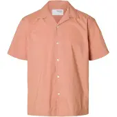 Selected Camicia A Maniche Corte Uomini Rosa XXL