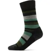Stoic Merino Trekking Crew Socks Stripes Calze da trekking (42-44, nero)