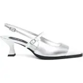 Carel Paris Slingabck Cecile in pelle metallizzata