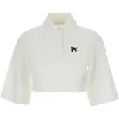 Palm Angels Polo in jersey con monogram