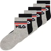 FILA Calzino grigio sfumato / rosso / nero / bianco