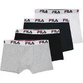 FILA Pantaloncini intimi grigio sfumato / rosso acceso / nero / bianco