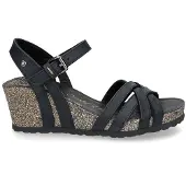 Panama jack Sandali con zeppa VERA donne - Nero - 38