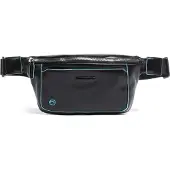 Piquadro Blue Square Marsupio Vera Pelle 32 cm nero