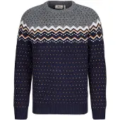 Fjällräven Övik Knit Sweater Maglione Uomo (L, blu)