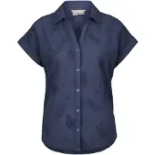 Royal Robbins Women's Oasis S/S Camicetta Donna (S, blu)