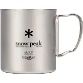 Snow Peak Ti-Double 450 Mug Tazza (450 ml, grigio)