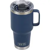 Yeti Rambler Travel Mug 30oz Stronghold Lid, Navy Blue, tazza thermos da viaggio con coperchio, 887 ml