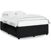 vidaXL Struttura letto senza materasso nero 140x200 cm in velluto