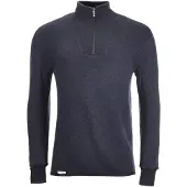 Woolpower Zip Turtleneck 400 Maglia a manica lunga (XS, blu)