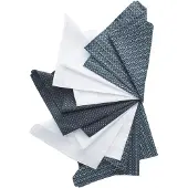 Next Fazzoletto da taschino marino / blu chiaro / grigio / bianco
